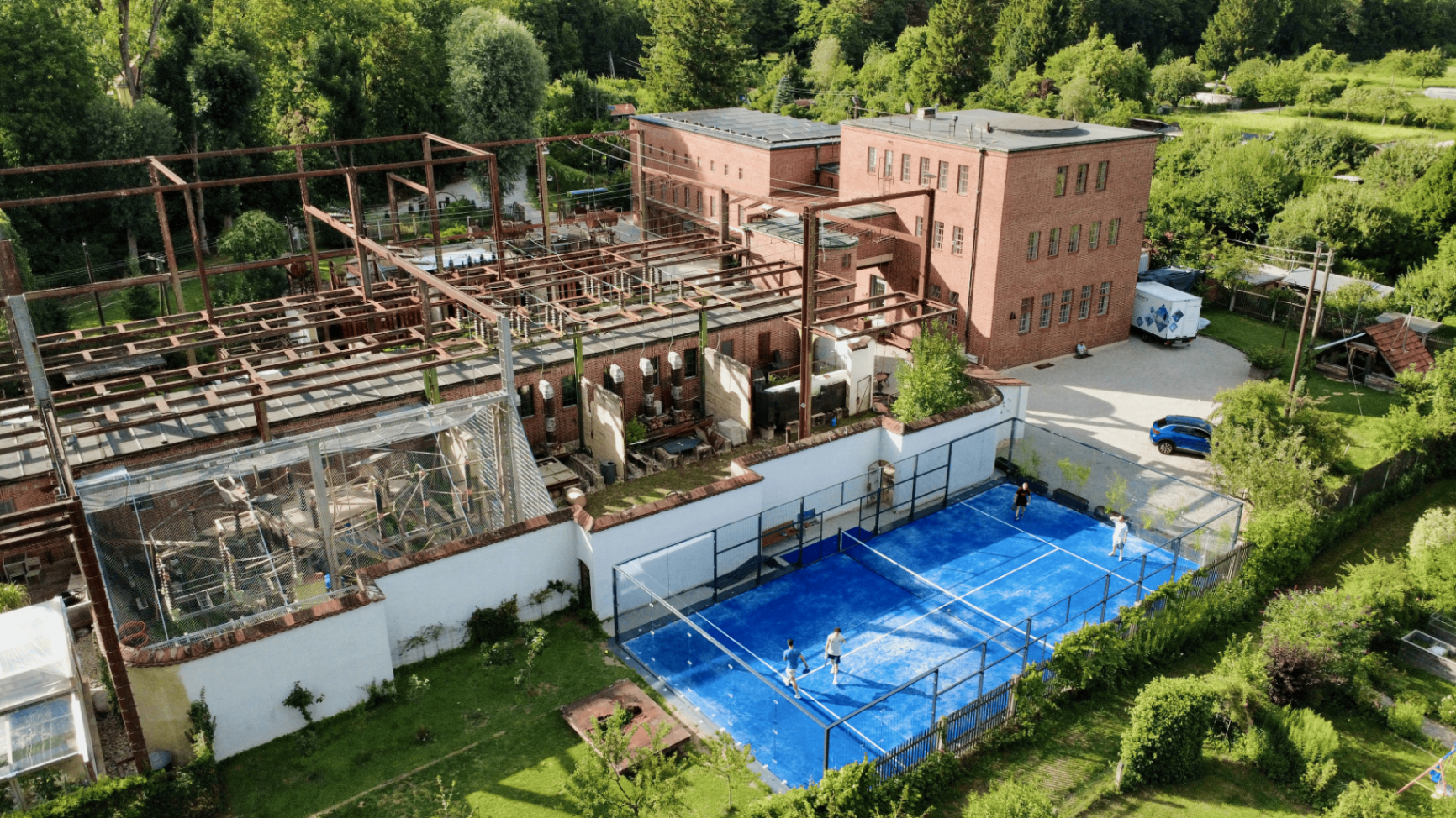 Showroom-Location von oben